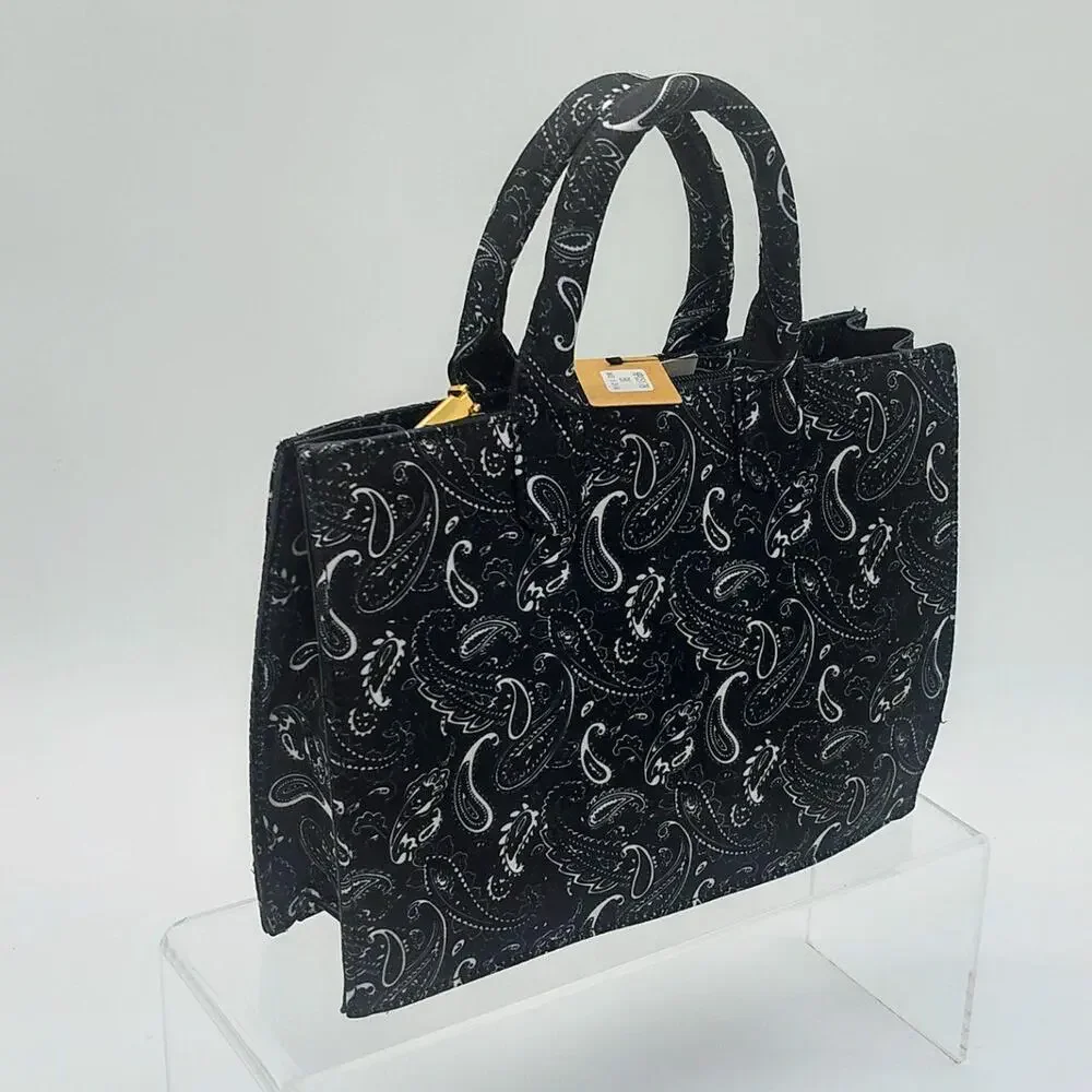 Bandana print canvas medium tote